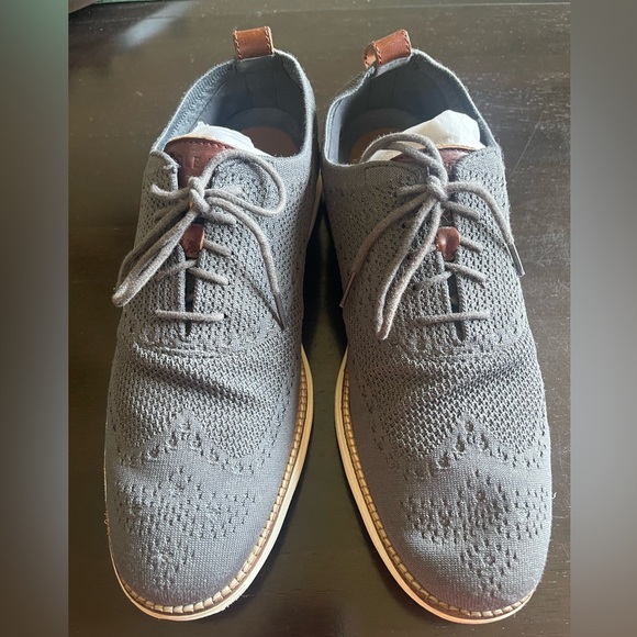 Gray Knit Men's Cole Haan Shoes - Picture 1 of 9